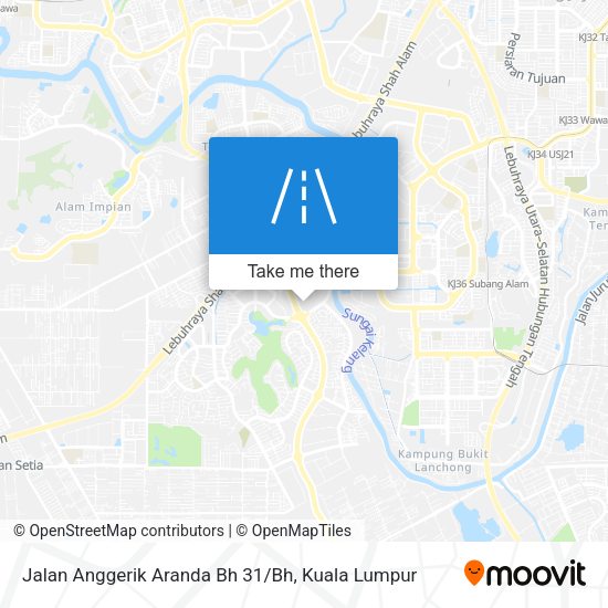 Peta Jalan Anggerik Aranda Bh 31/Bh