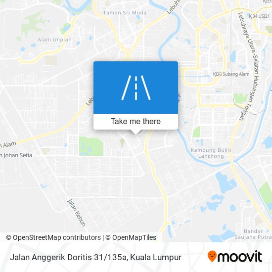 Peta Jalan Anggerik Doritis 31/135a