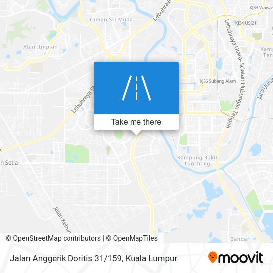 Peta Jalan Anggerik Doritis 31/159