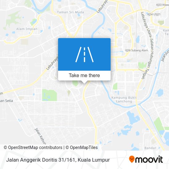 Jalan Anggerik Doritis 31/161 map