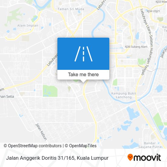 Peta Jalan Anggerik Doritis 31/165