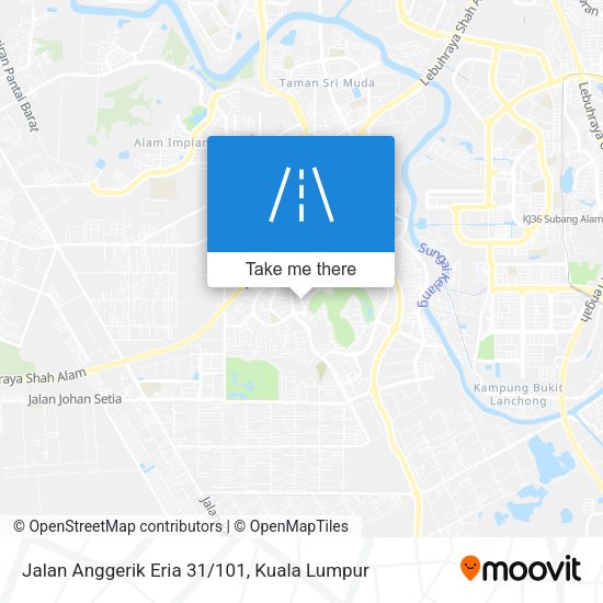 Jalan Anggerik Eria 31/101 map