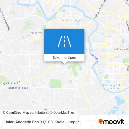 Jalan Anggerik Eria 31/103 map