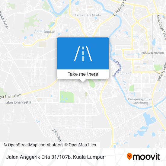Peta Jalan Anggerik Eria 31/107b