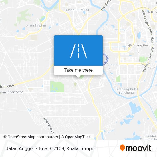 Jalan Anggerik Eria 31/109 map