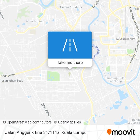 Jalan Anggerik Eria 31/111a map