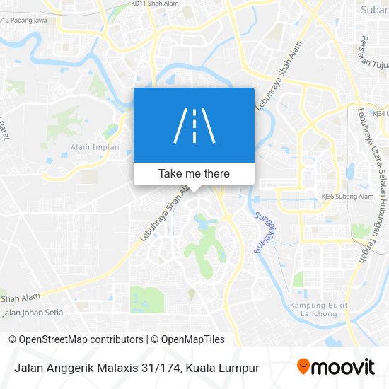 Peta Jalan Anggerik Malaxis 31/174