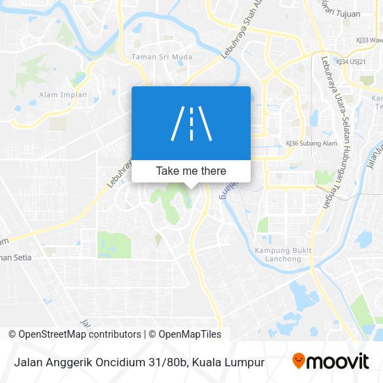 Jalan Anggerik Oncidium 31/80b map