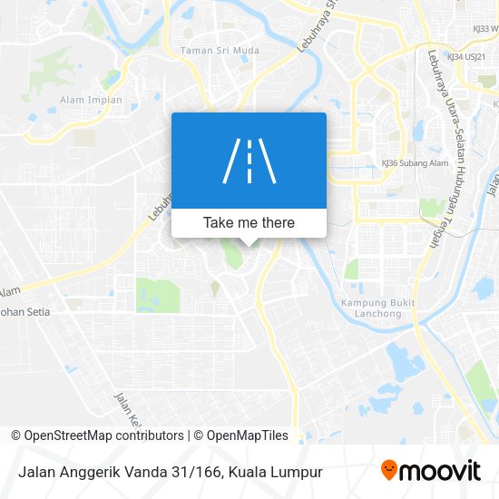 Jalan Anggerik Vanda 31/166 map