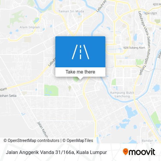 Jalan Anggerik Vanda 31/166a map