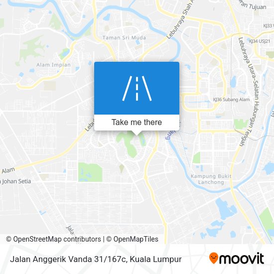Jalan Anggerik Vanda 31/167c map