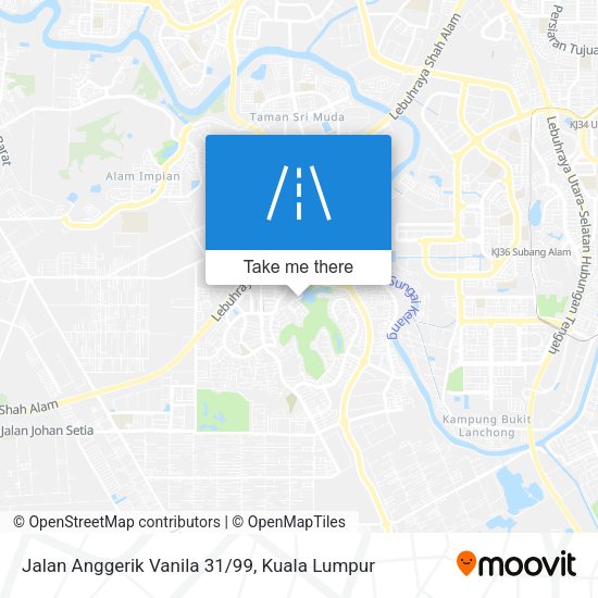 Jalan Anggerik Vanila 31/99 map