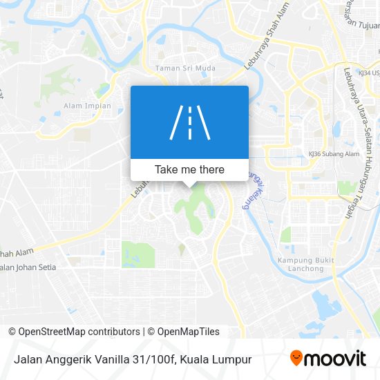 Jalan Anggerik Vanilla 31/100f map