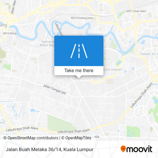 Jalan Buah Melaka 36/14 map
