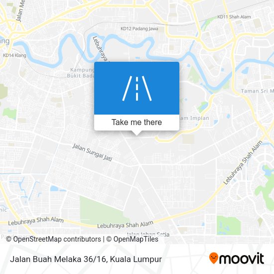Jalan Buah Melaka 36/16 map