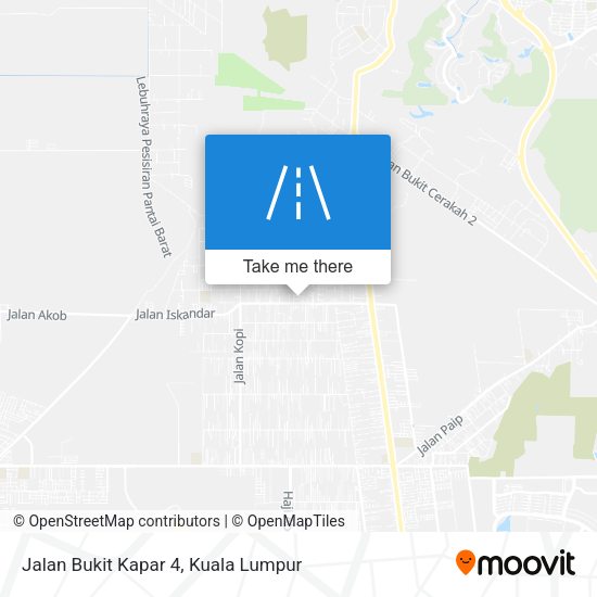 Jalan Bukit Kapar 4 map
