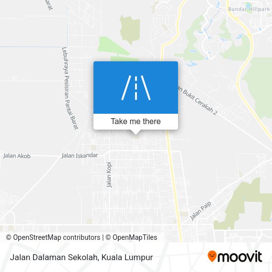 Jalan Dalaman Sekolah map