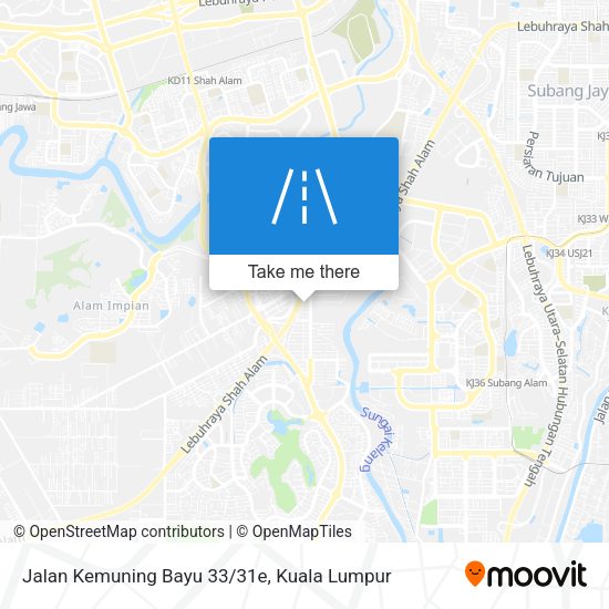 Peta Jalan Kemuning Bayu 33/31e