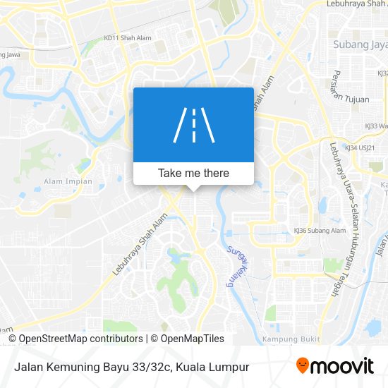 Peta Jalan Kemuning Bayu 33/32c