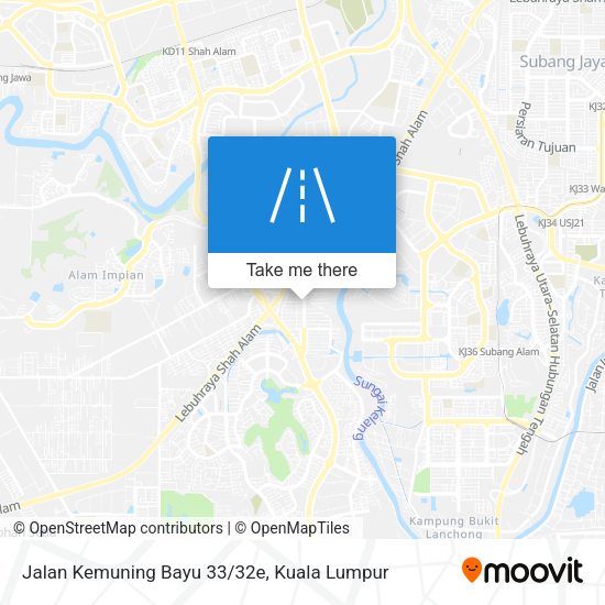 Peta Jalan Kemuning Bayu 33/32e