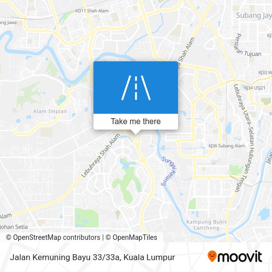 Peta Jalan Kemuning Bayu 33/33a