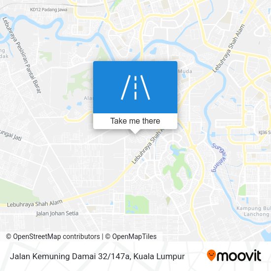 Jalan Kemuning Damai 32/147a map