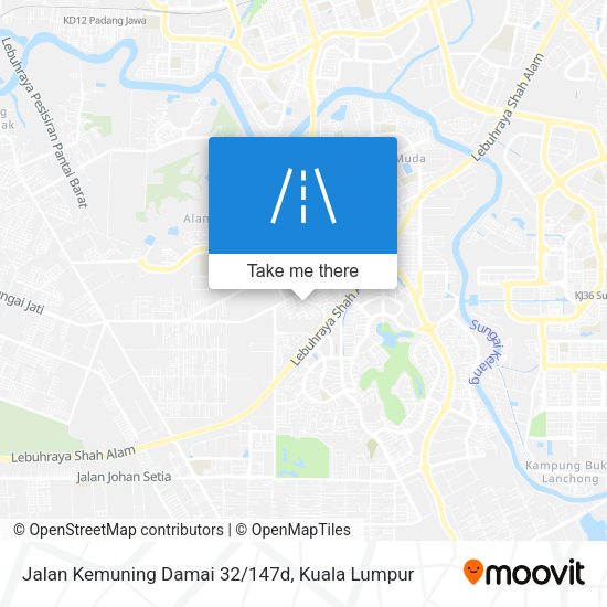 Jalan Kemuning Damai 32/147d map