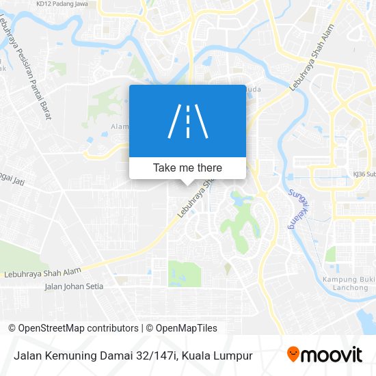 Jalan Kemuning Damai 32/147i map