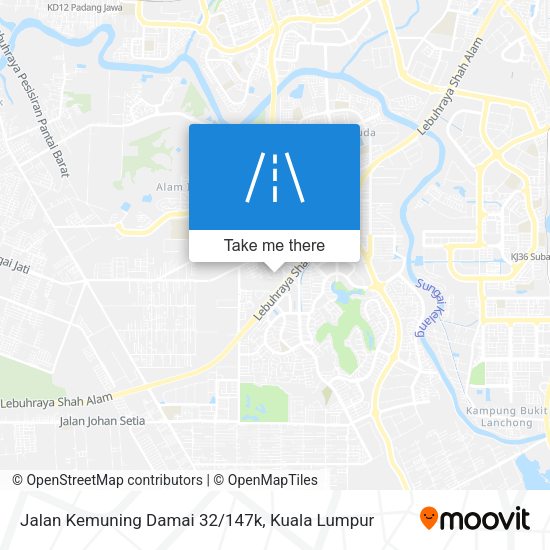 Jalan Kemuning Damai 32/147k map