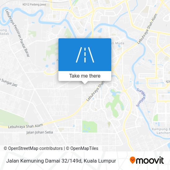 Peta Jalan Kemuning Damai 32/149d