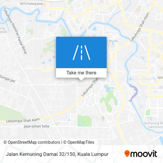 Jalan Kemuning Damai 32/150 map