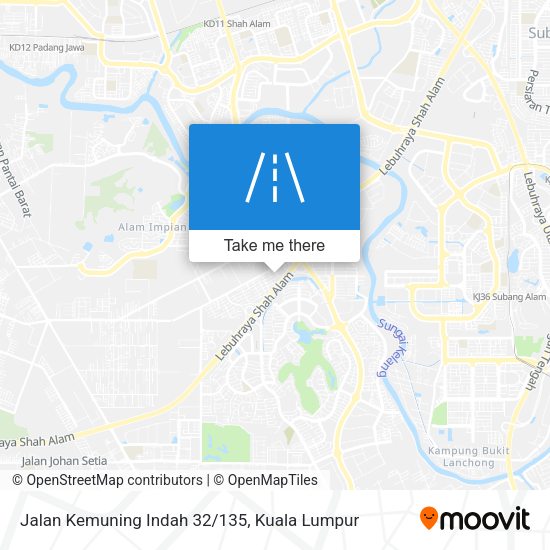 Jalan Kemuning Indah 32/135 map