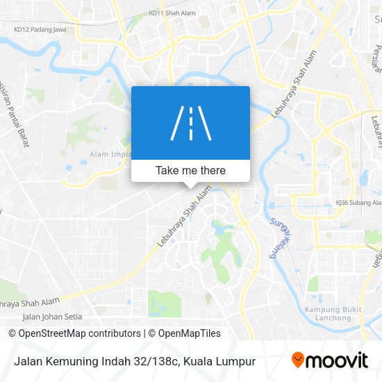 Jalan Kemuning Indah 32/138c map