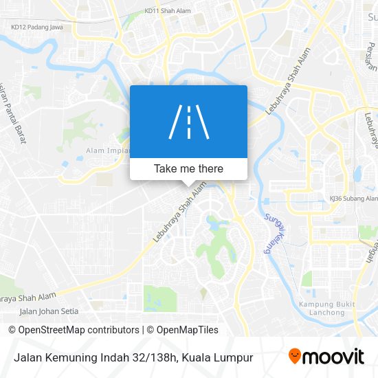 Peta Jalan Kemuning Indah 32/138h
