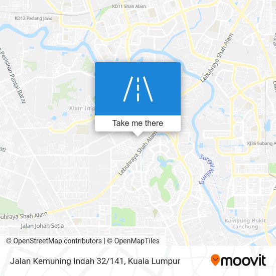 Peta Jalan Kemuning Indah 32/141