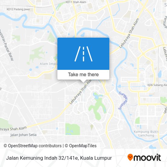 Jalan Kemuning Indah 32/141e map