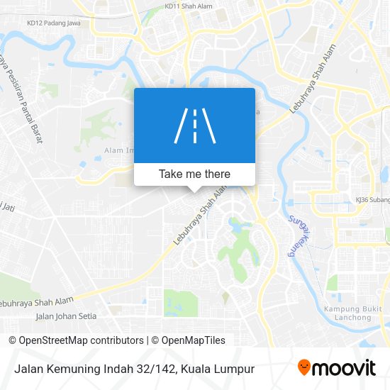Jalan Kemuning Indah 32/142 map
