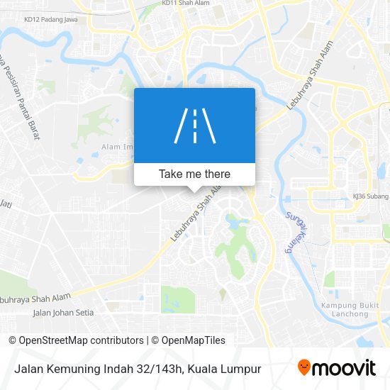 Jalan Kemuning Indah 32/143h map