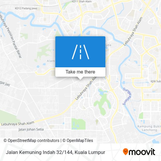 Peta Jalan Kemuning Indah 32/144