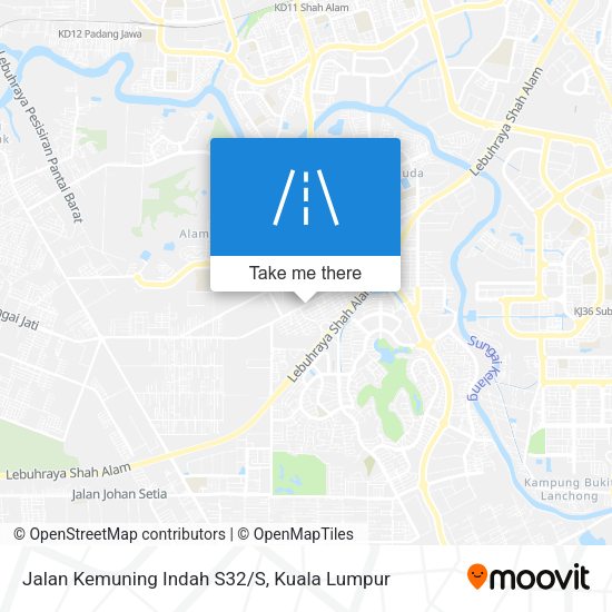 Jalan Kemuning Indah S32/S map