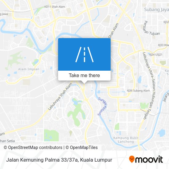 Peta Jalan Kemuning Palma 33/37a