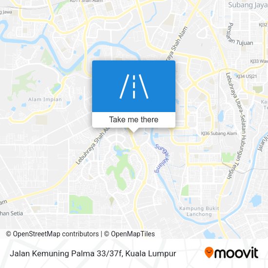 Jalan Kemuning Palma 33/37f map