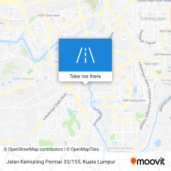 Jalan Kemuning Permai 33/155 map
