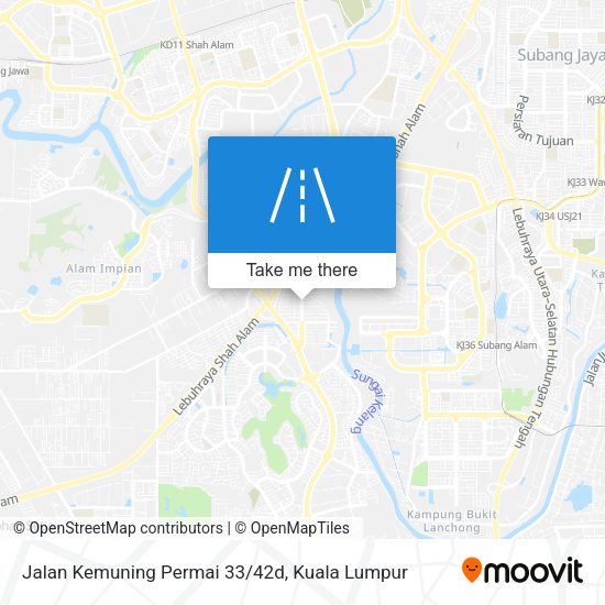 Jalan Kemuning Permai 33/42d map