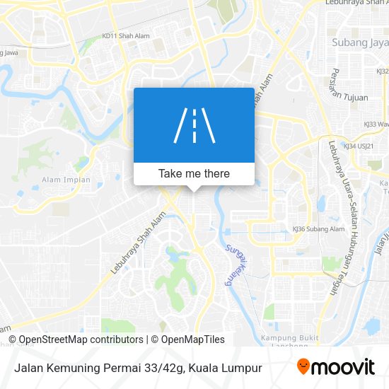 Jalan Kemuning Permai 33/42g map