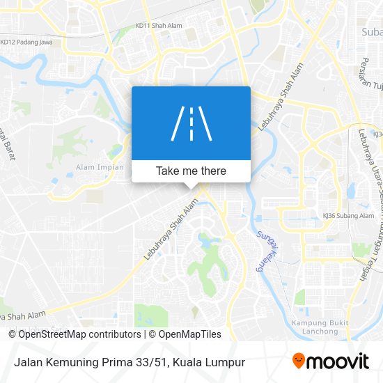 Peta Jalan Kemuning Prima 33/51