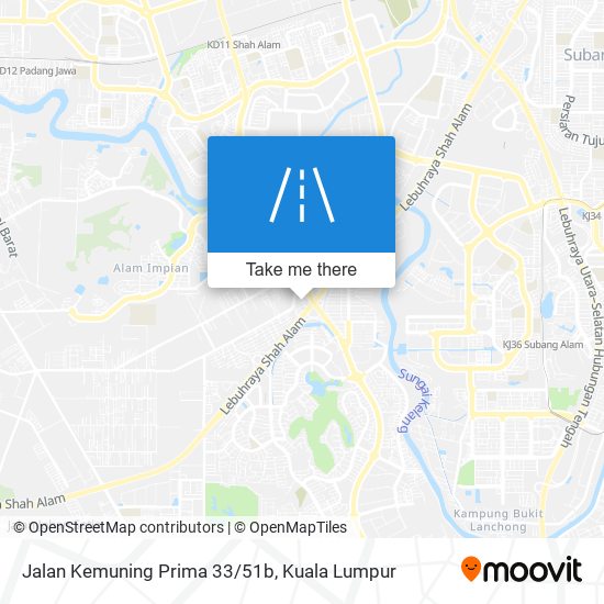 Jalan Kemuning Prima 33/51b map