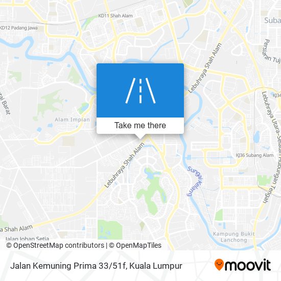 Jalan Kemuning Prima 33/51f map