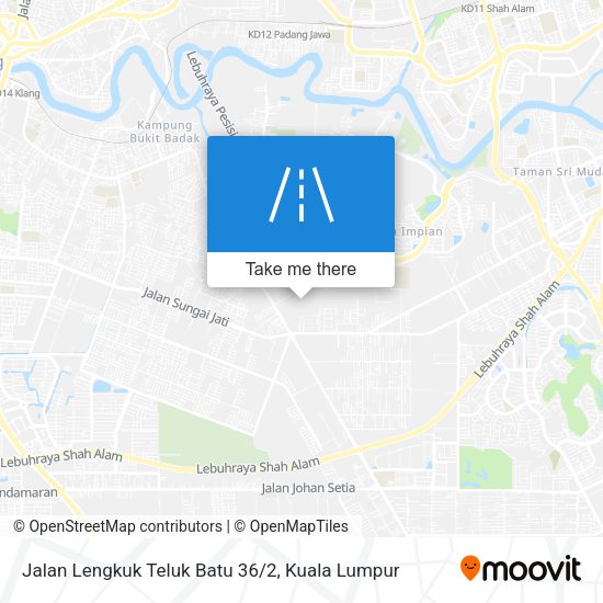 Peta Jalan Lengkuk Teluk Batu 36/2