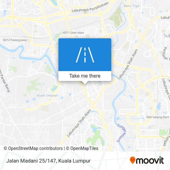 Jalan Madani 25/147 map